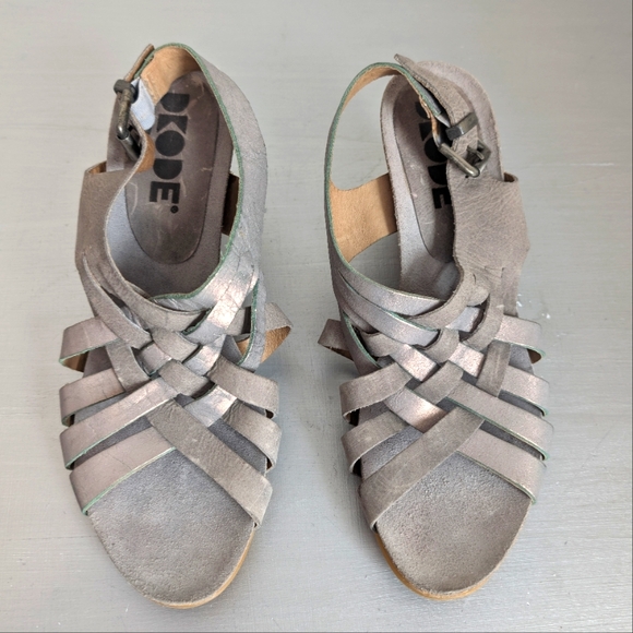 DKODE Women's Strappy Block Heel Sandals - Gray SZ 39 eur - Picture 11 of 15